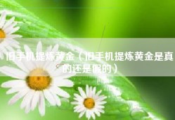 旧手机提炼黄金（旧手机提炼黄金是真的还是假的）