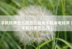 手机铃声怎么改怎么设置手机来电铃声「手机铃声怎么改」