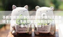 手机投屏到投影仪的详细步骤与注意事项手机投「手机投屏到投影仪的详细步骤与注意事项」