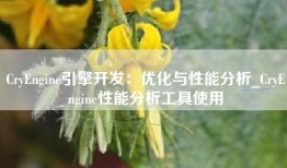 CryEngine引擎开发：优化与性能分析_CryEngine性能分析工具使用