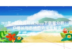 2018年18款成品短视频app下载量分析：用户增长与市场趋势深度解读