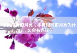 手机相机拍月亮（手机相机拍月亮为什么会有光线）