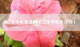二手手机靠谱吗（二手手机水深吗）