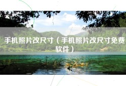 手机照片改尺寸（手机照片改尺寸免费软件）