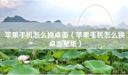苹果手机怎么换桌面（苹果手机怎么换桌面壁纸）