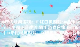 80年代经典游戏：FC红白机游戏600合集for mac(小霸王游戏)小霸王游戏合集手机版「80年代经典游戏：FC红白机游戏600合集for mac(小霸王游戏)」