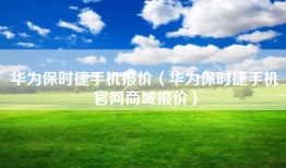 华为保时捷手机报价（华为保时捷手机官网商城报价）