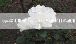 oppoa57手机壳（oppoa57手机壳和什么通用）