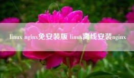 linux nginx免安装版 linux离线安装nginx
