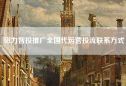 磁力智投推广全国代运营投流联系方式