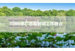 2019年广告监管司工作要点