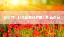 竞价网：打造企业品牌推广的新途径！