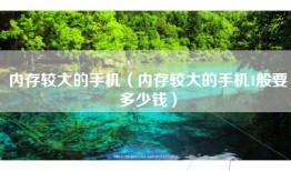 内存较大的手机（内存较大的手机1般要多少钱）