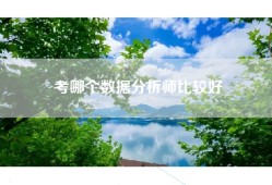 考哪个数据分析师比较好