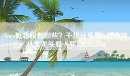 Sora概念股有哪些？干货分享!Sora概念股八大龙头股一览-2024-12-04
