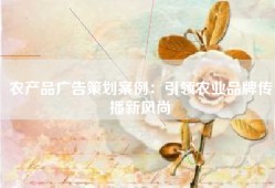 农产品广告策划案例：引领农业品牌传播新风尚