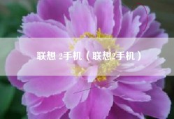 联想 2手机（联想2手机）