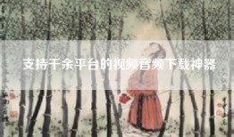 支持千余平台的视频音频下载神器