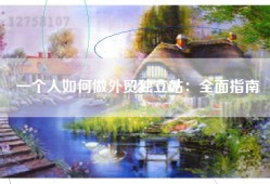 一个人如何做外贸独立站：全面指南
