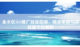 金水区SEO推广投资指南，精准策略与效益最大化解析