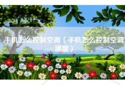 手机怎么控制空调（手机怎么控制空调温度）