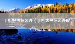 手机好热怎么办（手机太热怎么办呢）