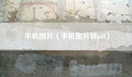 手机图片（手机图片转pdf）