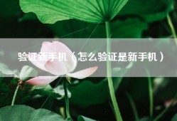 验证新手机（怎么验证是新手机）