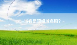 .com域名是顶级域名吗？