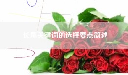 长尾关键词的选择要点简述