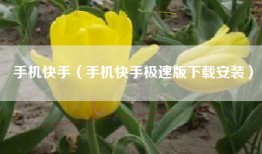 手机快手（手机快手极速版下载安装）