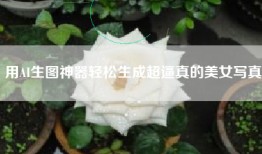 用AI生图神器轻松生成超逼真的美女写真