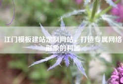 江门模板建站定制网站，打造专属网络形象的利器