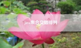 java集合交错排列