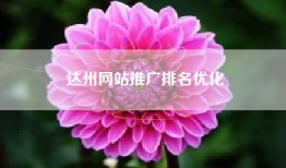 达州网站推广排名优化