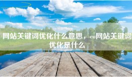 网站关键词优化什么意思，eo网站关键词优化是什么