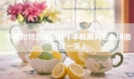 手机如何合成图片（手机照片怎么拼图合成一张）