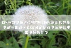 EPS应急电源45KW集中电源PS消防应急配电箱三相YB-S-45KW可定制双电源负载水泵电梯智能型