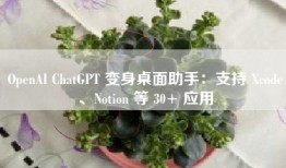 OpenAI ChatGPT 变身桌面助手：支持 Xcode、Notion 等 30+ 应用