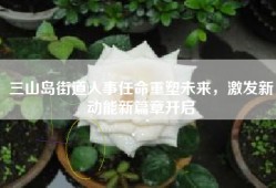 三山岛街道人事任命重塑未来，激发新动能新篇章开启