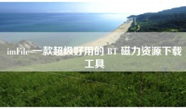 imFile 一款超级好用的 BT 磁力资源下载工具