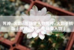 死神vs火影vs龙珠全人物死神vs火影手机版「死神vs火影vs龙珠全人物」