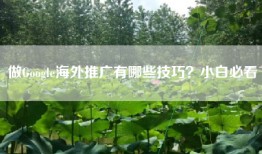 做Google海外推广有哪些技巧？小白必看