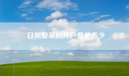 日照爱采购开户费是多少