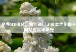 免费SEO排名：如何通过无成本优化提升网站流量和曝光