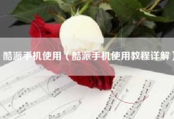 酷派手机使用（酷派手机使用教程详解）