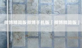 微博精简版微博手机版「微博精简版」