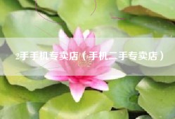 2手手机专卖店（手机二手专卖店）