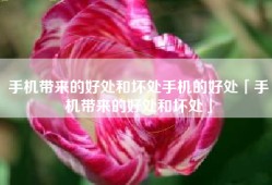 手机带来的好处和坏处手机的好处「手机带来的好处和坏处」
