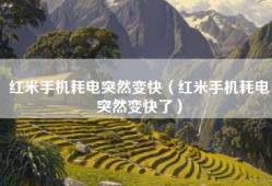 红米手机耗电突然变快（红米手机耗电突然变快了）